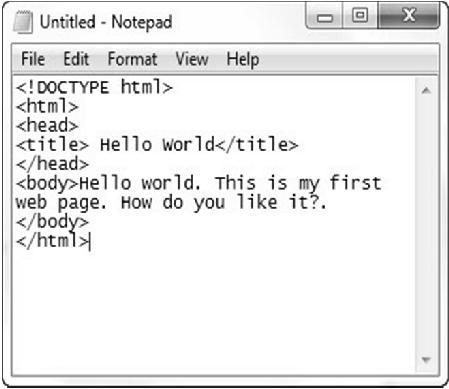 It should look like this (in Notepad): Step 3: Save