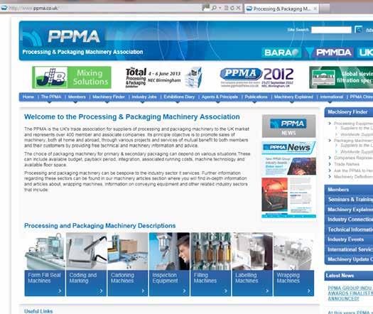 Publishing and Web www.ppma.co.uk Websites: All Association websites feature direct links to each members own website.