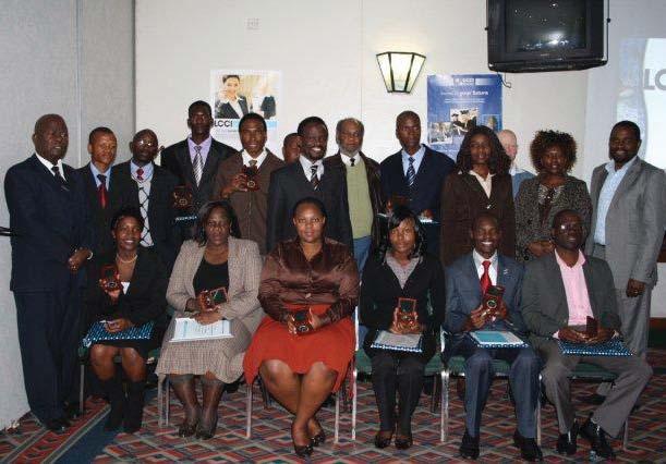Medallions Ceremony, Zimbabwe LCCI IQ Representative, Peter Mukwena, presented eleven LCCI IQ medallions to Zimbabwe recipients at a