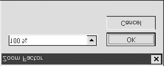 The following dialog box is displayed when [Zoom ] is selected from the [Settings] menu. Fig. 5.