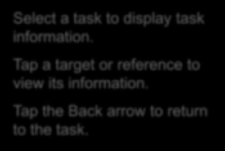 Task Information Select a task to display task information.