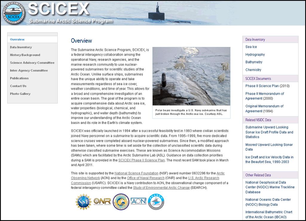 APPROACH To create the dedicated SCICEX Web site, Ann Windnagel used HTML and JavaScript to create the layout and effects on the site and used email and the internet as well as personal contacts