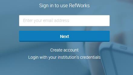 Create a RefWorks Login New users Find RefWorks in the Eresources A to Z list. (http://my.cumbria.ac.