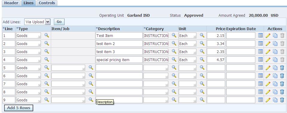 Do not enter data into the Item/Job field. This is for GISD internal inventory items only.