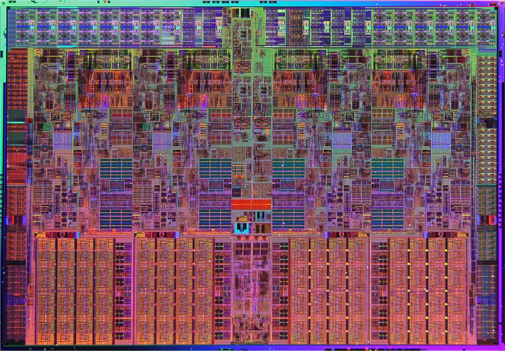Intel Nehalem Die Photo 13.6 mm (0.