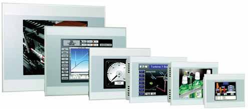 .4 XV with Visual Designer, Galileo or XSoft-CoDeSys-2 Product XV with Visual Designer Positioned between the HMi and the XP series of operator interface, the XV series is ideal for applications