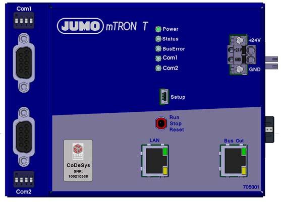 Data Sheet 705001 Page 1/10 JUMO mtron T Measuring, Control, and Automation System Central processing unit Brief description The central processing unit is the heart of the system.