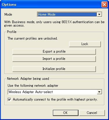 Chapter 4 Client Manager Option Menu Configure Client Manager options. Parameter Mode Lock Export a profile Import a profile Meaning Switch between Client Manager s operating modes.