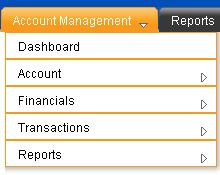 2.3 Portfolio+Plus interaction and navigation, continued Account management: Use this tab to view and manage account details. To... Tab Select.