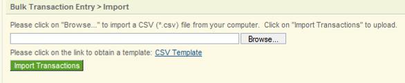 4.3 Download a CSV template, continued 2 Click the CSV Template link Result: The File