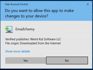 Download Emailchemy for 32-bit Windows (Win32) Download Emailchemy for 64-bit Windows (Win64) If your browser asks you what to do with this file, choose the option to open it.
