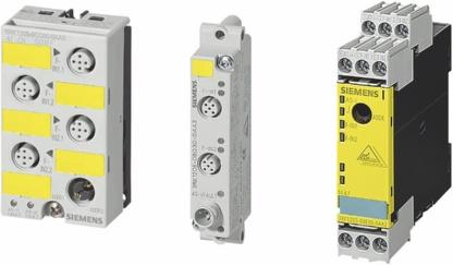 ASIsafe Siemens AG 01 safety modules safety modules: K45F (left), K0F (center) and S.