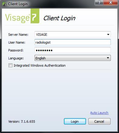 Client Login When you start the software, the first thing you will see is