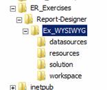To get started, create an ER_Exercises folder and a Report-Designer subfolder if you have not done so from pervious exercises.