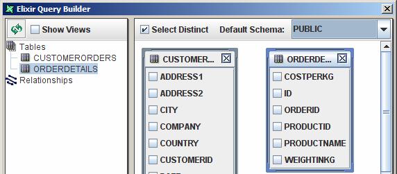 5. Go to Default Schema and select PUBLIC from the drop down menu 6. Right click on Relationships on the left panel and select Add Relationship 7.