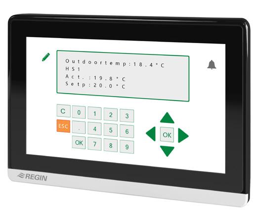 Capacitive touch display with high resolution Easy to use Connects to the display port on the controller Up to 8 rows of information can be displayed on the screen for some applications Display
