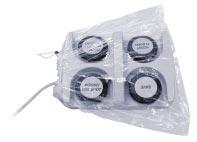 Miscellaneous Disposables Band Bags Clear poly, with a latex-free rubber band heat sealed in one end.