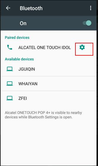37. How can I configure or unpair a Bluetooth device? ( Same as android 6.0 Q38 ) Some Bluetooth devices have multiple profiles.