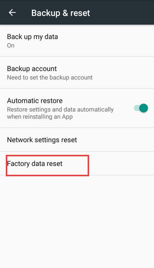 Way 2: Factory reset with your phone in Shutdown state 1) Press power and volume up button at the same time to go into the Robert interface, then press power and volume up button again.