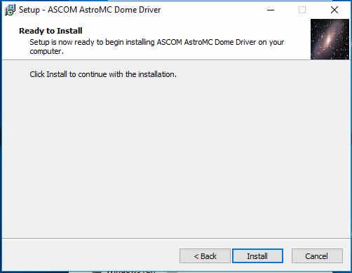 Installing the AstroMc Program Now you should be in the
