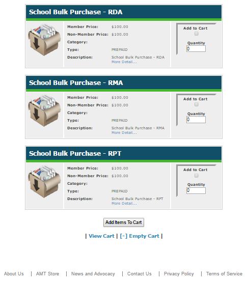 Purchase Order Process Scroll down the page until you see what you want to purchase.