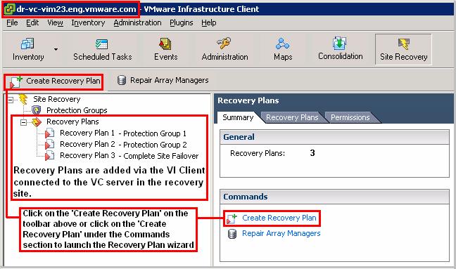 Setup Workflow Recovery Site At the recovery site the following setup activity is completed: