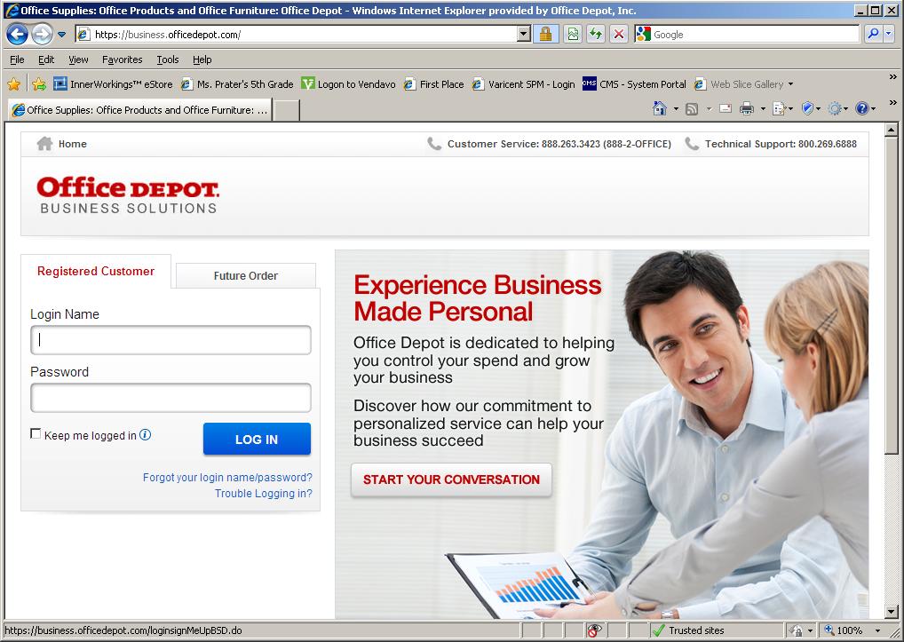 Office Depot s Internet site provides your agency with advanced on-line ordering capabilities.