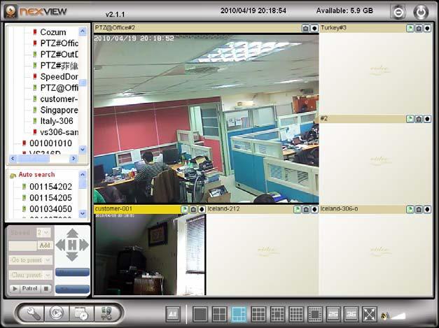 2. You can also add the IP CAM into the CameraList in the NexView software to have more convenient video display, please refer to the user manual of the NexView software for more functions.