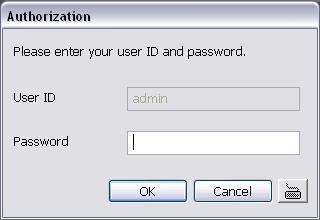 Name (1) Exit - Exit: To close the DVR program. - Login: To sign-in in different account. Default user ID is admin and password is admin.