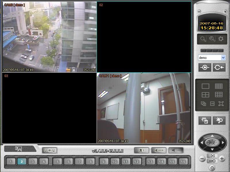Client 1. Function Introduction 3 4 5 1 6 7 8 9 10 14 12 11 2 13 1 Main Screen Image : Showing Present Surveillance Camera Image 2 Camera Selection Button : Indicate Connected Camera No.