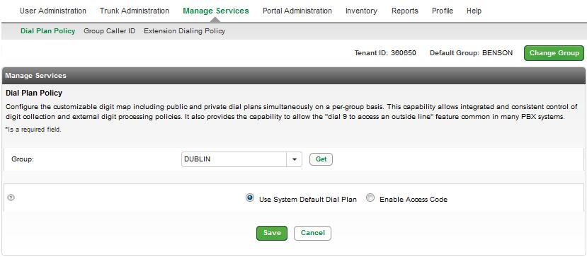 Dial Plan Policy Dial Plan Policy allows you customize digit mapping including public and private dial plans simultaneously on a per-group basis.