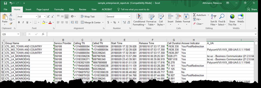 12. Report output is formatted with Excel; allowing you to use all features within
