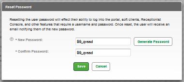22. A Reset Password window appears. 23.