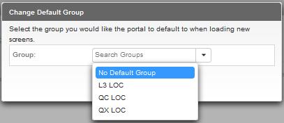 All Groups will be displayed when clicking the Select a Group drop down box Enter your search criteria in the Select a Group field The Groups displayed will be