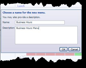 From the drop down list, select Create New Menu. 19.