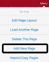 Scroll up to find the page you want to load. 4. Tap Done. Note: This page is now available to copy buttons or make additions or changes to your vocabulary set. Creating a New Page 1.