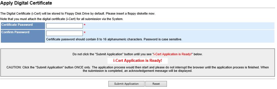 Step 2. Click "Yes" to accept and submit the application. Step 3.