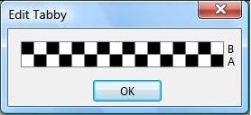 Go To Click this button to open a window, in which you can specify the next pick by its number. The pattern and weaving direction will go forward from that pick and tabby weaving is turned off.