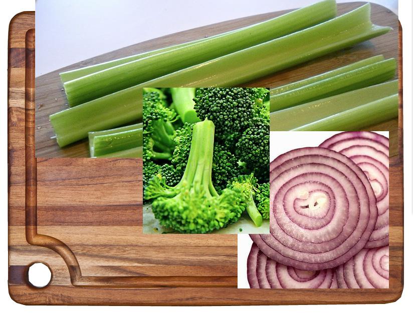 III. Eraser (broccoli) In your layers palette, click on the eye next to the tomato to make the tomato layer invisible.