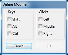 Keystroke combinations can include letters, numbers, function keys (such as F3) and modifier keys (such as SHIFT, ALT, or CTRL for Windows, or SHIFT, OPTION, COMMAND, and CONTROL for Mac).