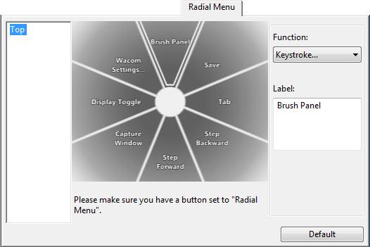 64 USING AND CUSTOMIZING THE RADIAL MENU The Radial Menu is a circular pop-up menu that provides quick access to editing, navigation, media control functions, and more.