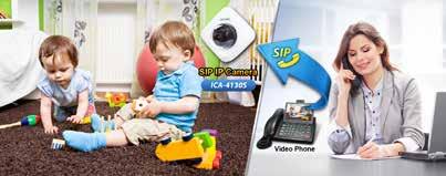 Ultra-mini HD SIP IP Camera Camera SIP 2.0 (RFC3261) compliant Monitor status of remote site via video phone, SIP embedded mobile phone or PC aggressively at any time 1/2.5 progressive 1.