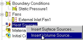 COSMOSFloWorks 2004 Tutorial Define the Heat Source With the definition just made, we told COSMOSFloWorks that at this opening the fluid exits the model