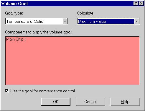 7 Right-click the Goals icon and select Insert Volume Goal.