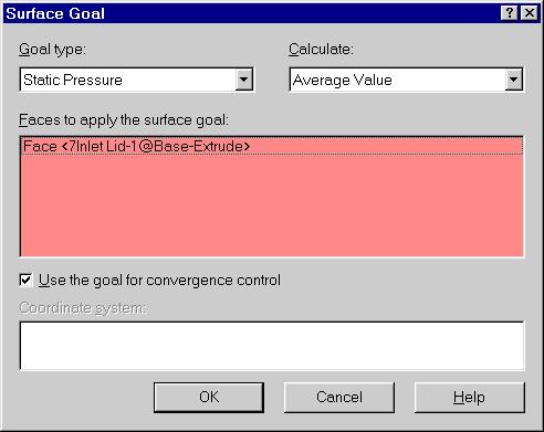 5 Accept to Use the goal for convergence control.