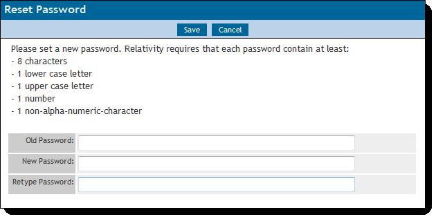 5.4 Resetting your password There are two ways you can reset your password if your administrator has given you the appropriate permissions.