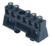 available in black or grey and come complete with a 5 pole connector block.