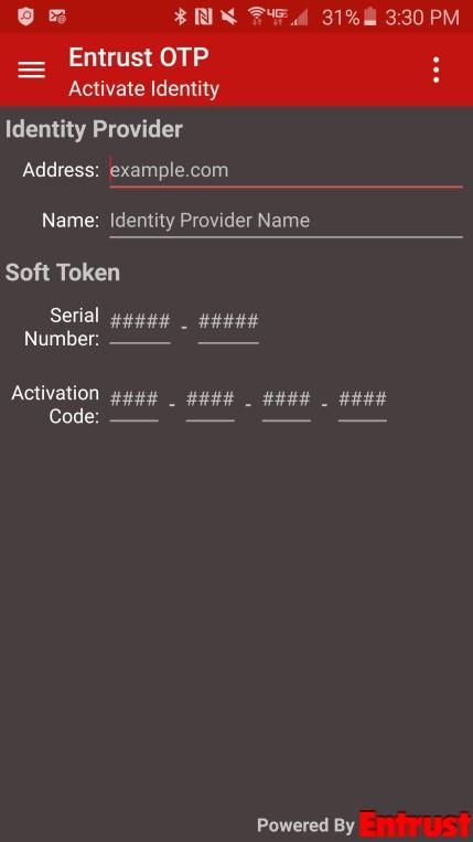 Part 2: On your mobile device: 11. Launch the Entrust IdentityGuard app and utilize the QR scan feature: iphone: Click the QR scan icon at the bottom-left corner.