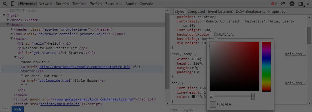 Developer Tools IDM 221: Web Authoring I 77 If you have problems with style sheets while you're building a