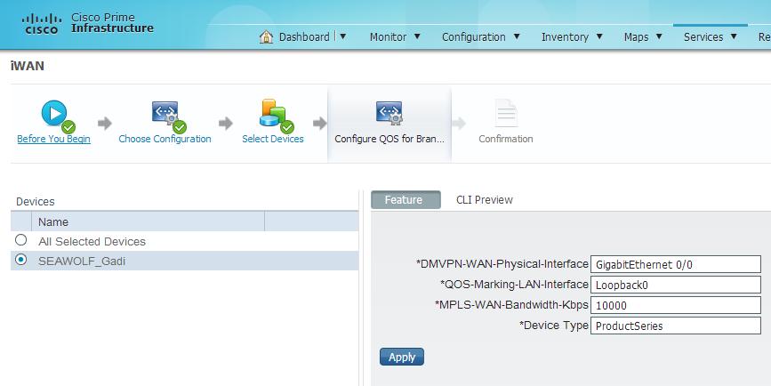 Step 6: Quality of Service Configuration QoS Configuration - On the hub (8